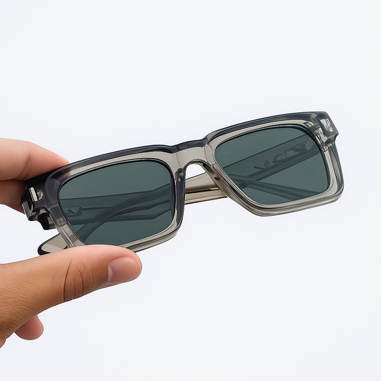 Premium Blue Leopard Sunglasses